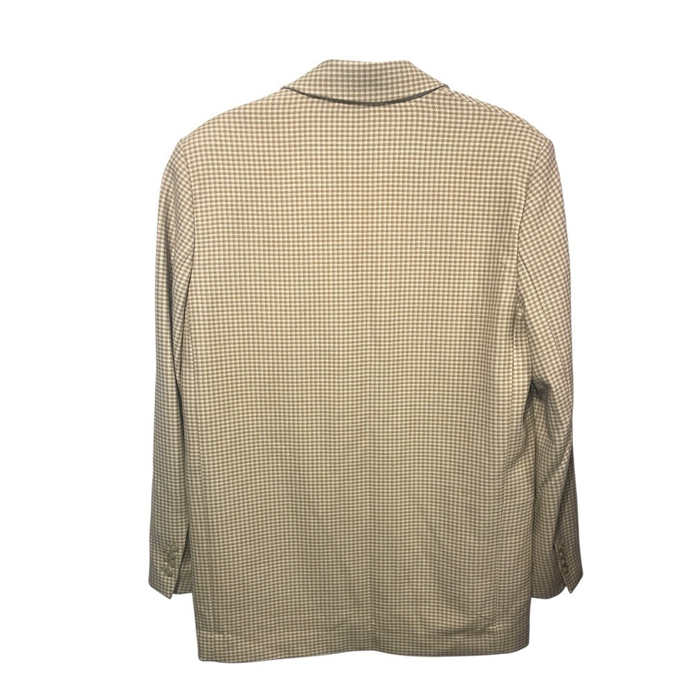 Aritzia Wilfred Sophia Houndstooth Oversized Blazer in beige - size small - Picture 6 of 12